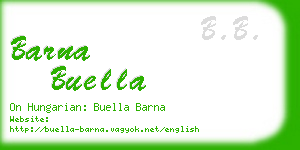 barna buella business card